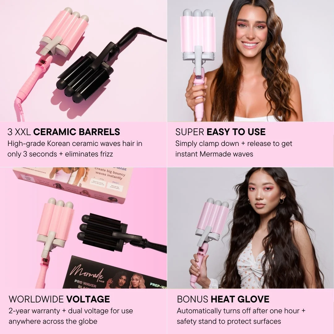 Žehlička na vlasy Hair Tools PRO Waver 32 mm