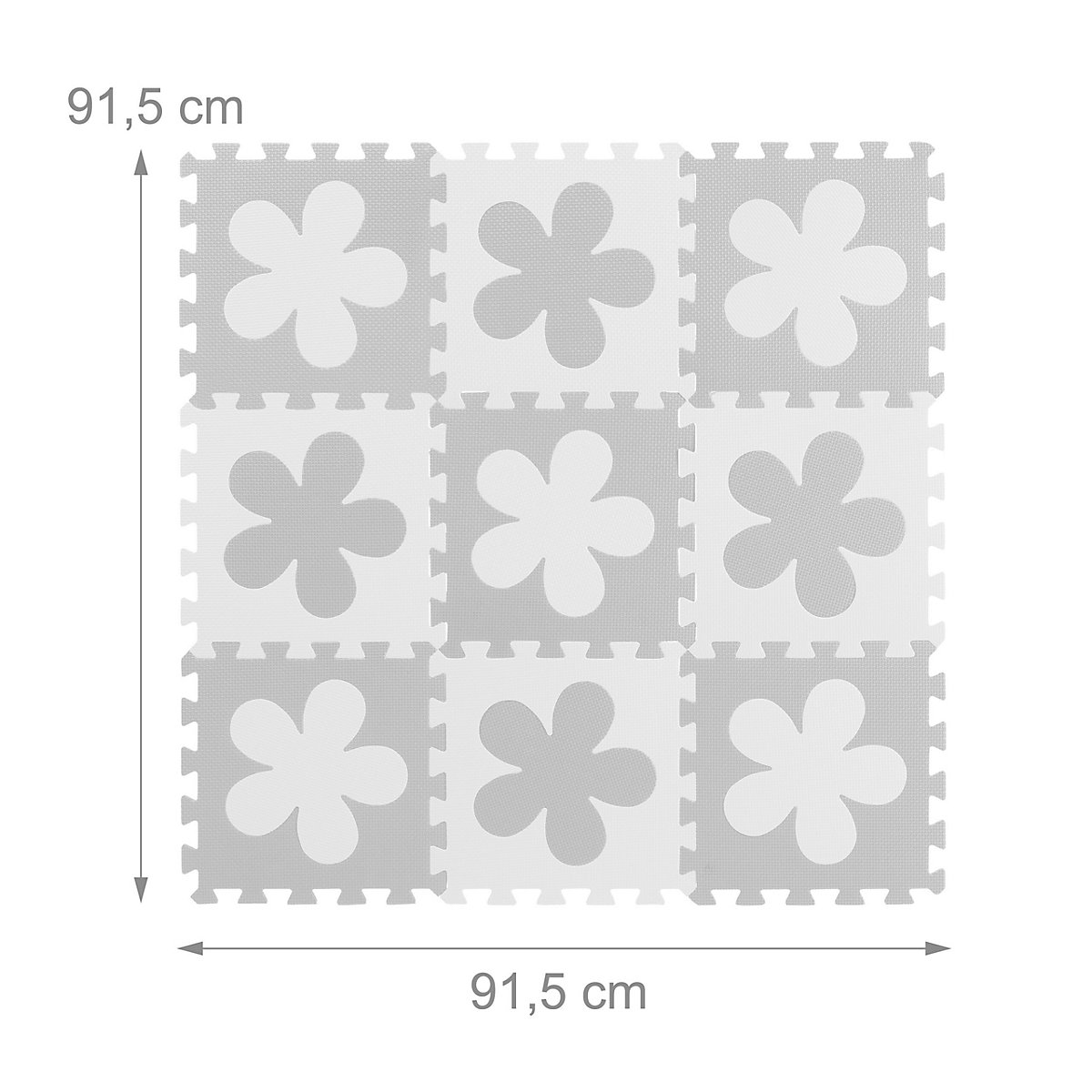 Puzzlematte Blumenmuster