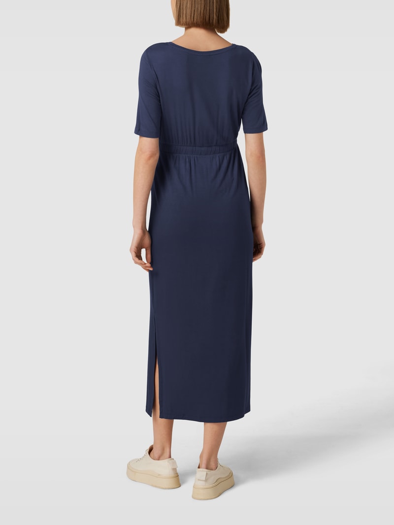 Umstands-Midikleid mit Rundhalsausschnitt Modell 'ALISON' in marineblau