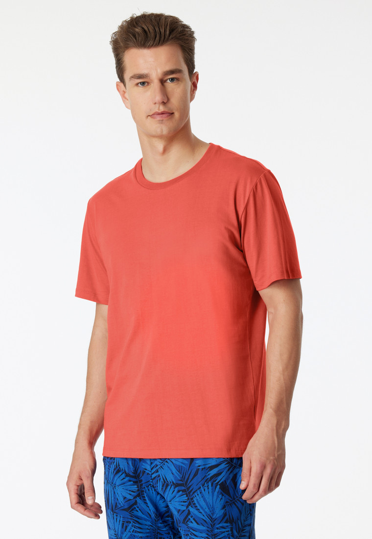 Shirt kurzarm rundhals grapefruit - Mix & Relax Cotton