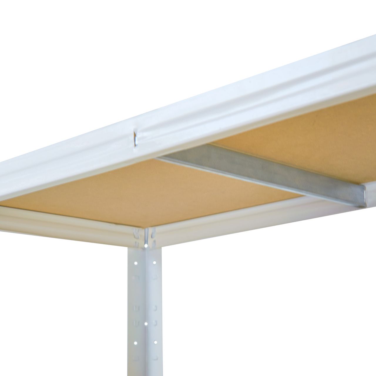 Shelfplaza HOME 230x80x40cm Schwerlastregal in weiß mit 6 Böden