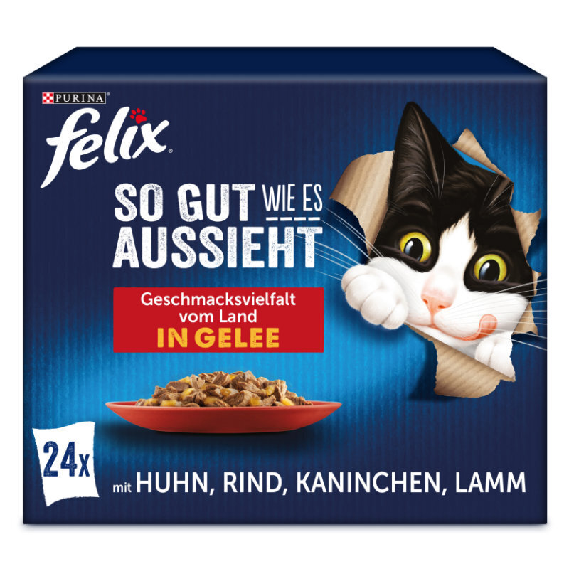 Felix Nassfutter Felix So gut wie es aussieht 24x85g Geschmacksvielfalt vom Land