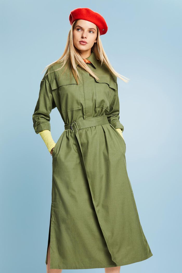 Midi-Hemdblusenkleid