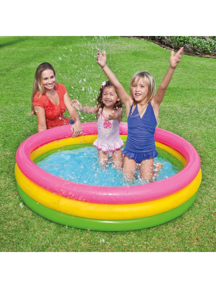 Intex Planschbecken Sunset Glow Baby Pool, 3-Ring 147x33cm in bunt günstig kaufen onesize