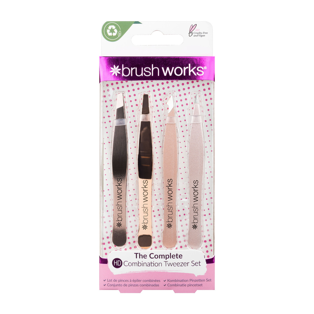 Brushworks Set de pinces à epiler Accessoire beauté