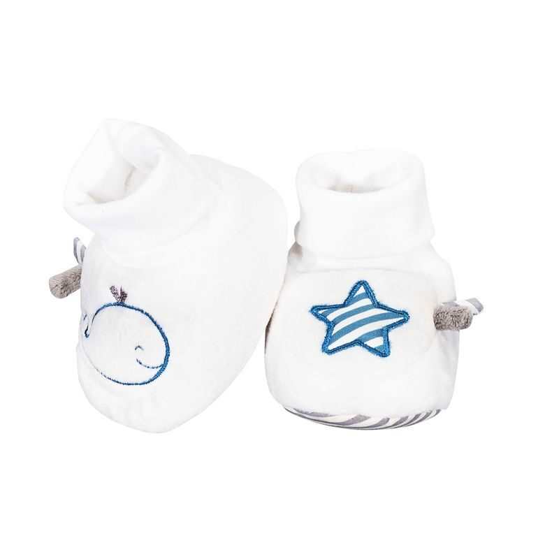 Chaussons bébé 0-6mois Blue baleine