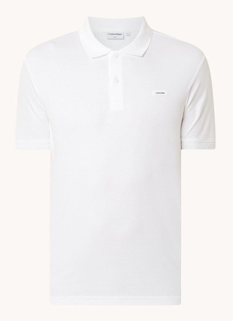Tricou polo Calvin Klein slim fit cu logo