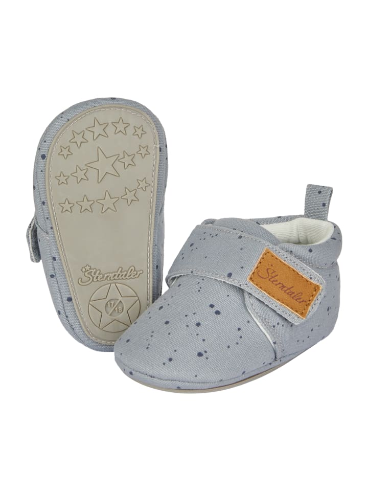 Sterntaler Krabelschuhe Punkte in hellblau günstig kaufen