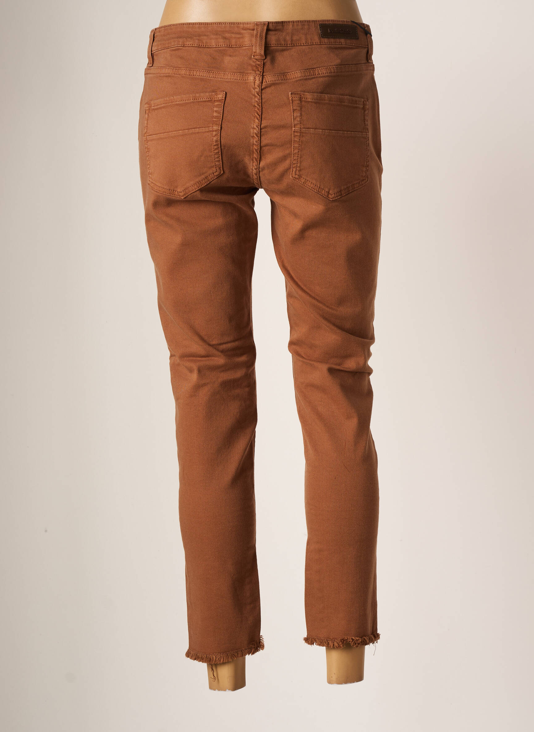 Denim Studio Jeans Coupe Slim Femme couleur marron