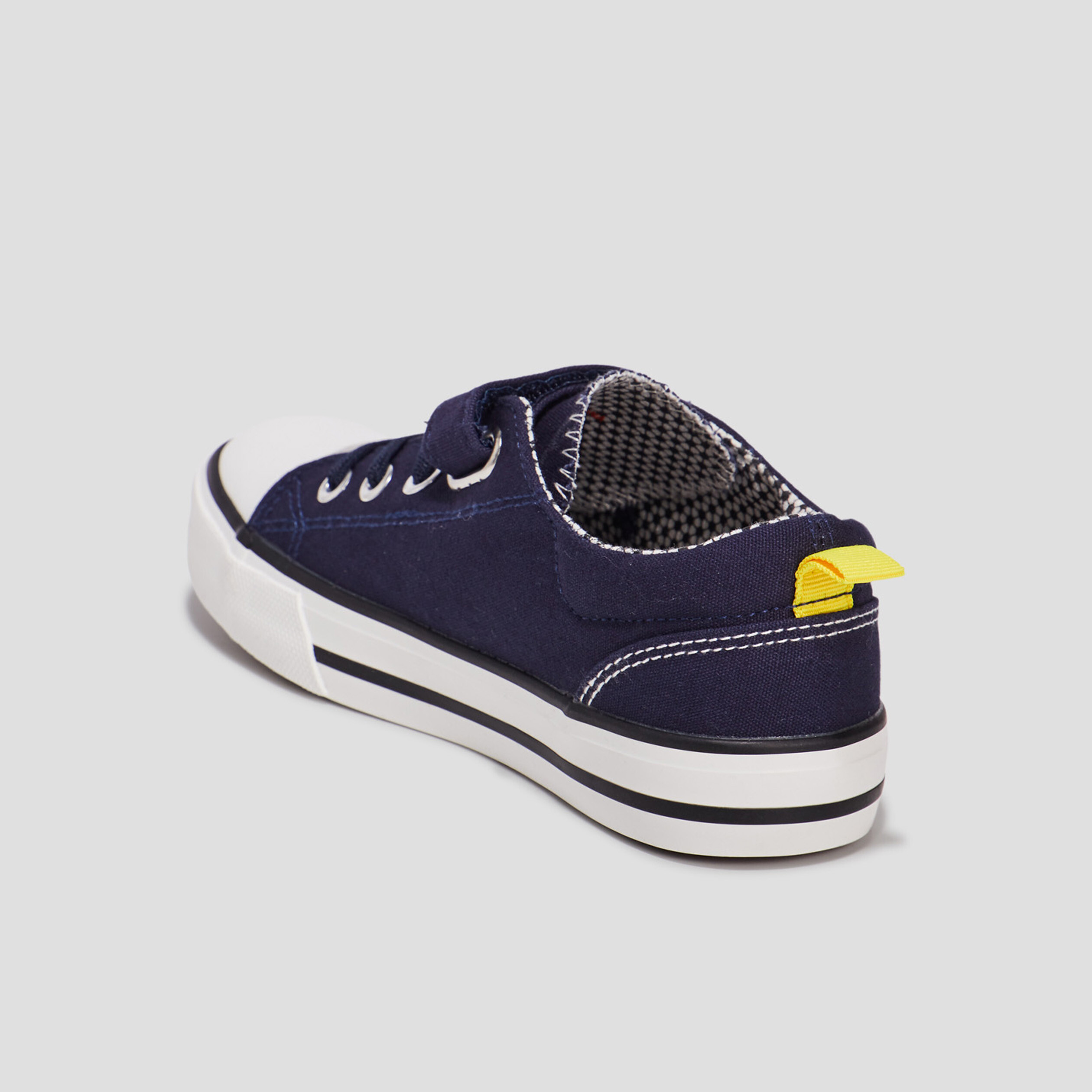 Tennis en toile à lacets Creeks bleu marine garçon | La Halle