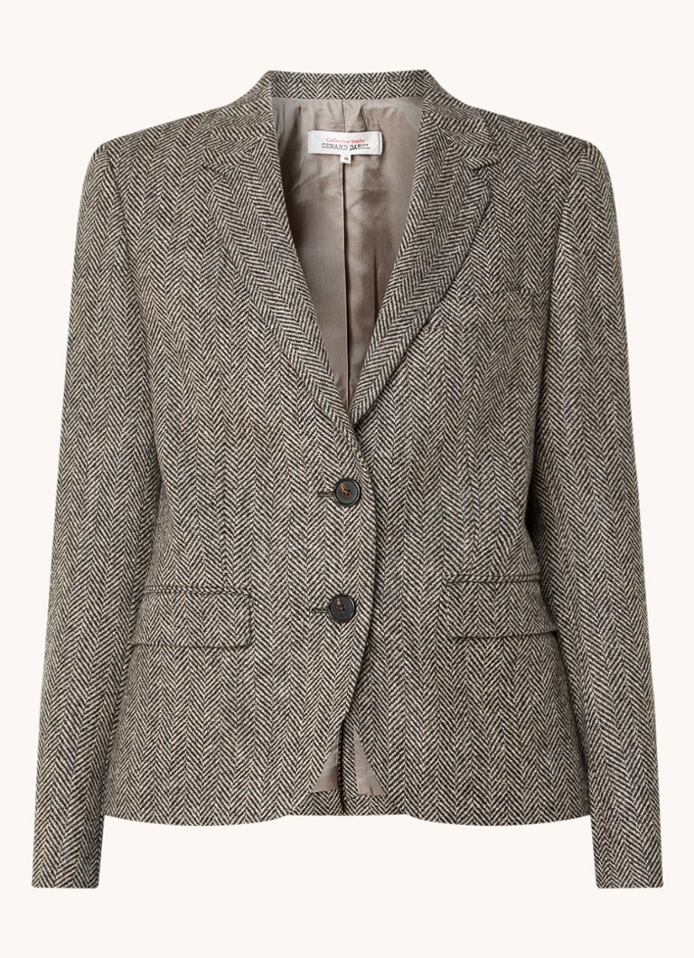 Gerard Darel Eddie gyapjú blézer melanzs mintával