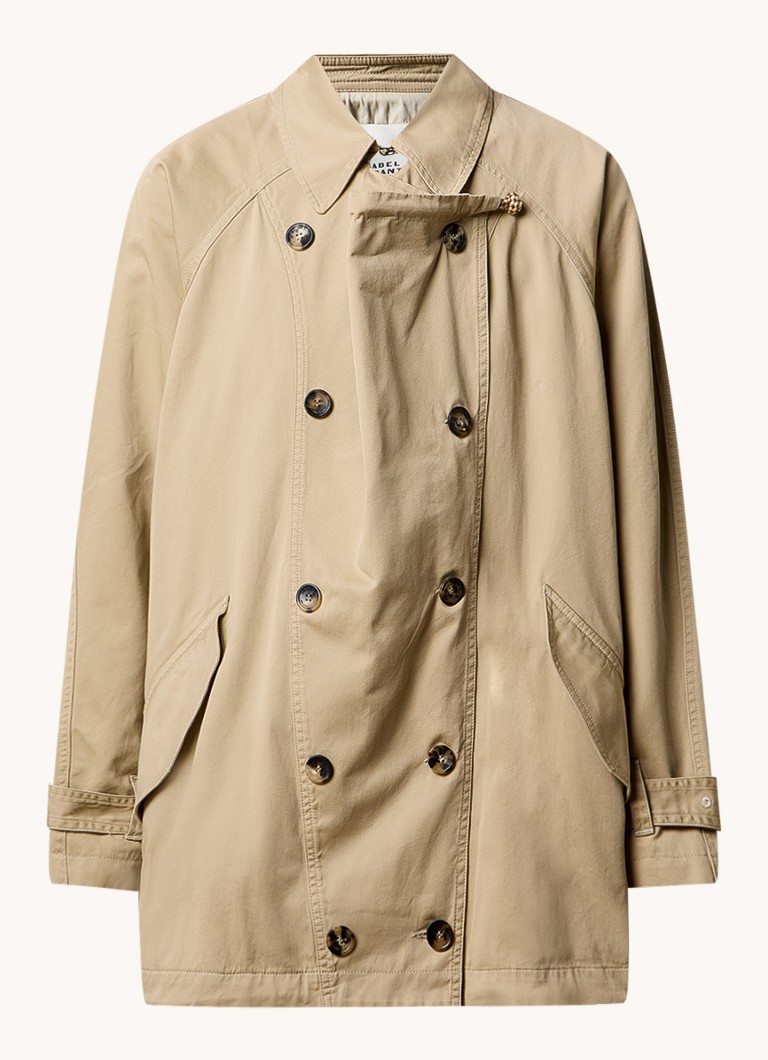 Isabel Marant  Dusika double-breasted trenchcoat van biologisch katoen