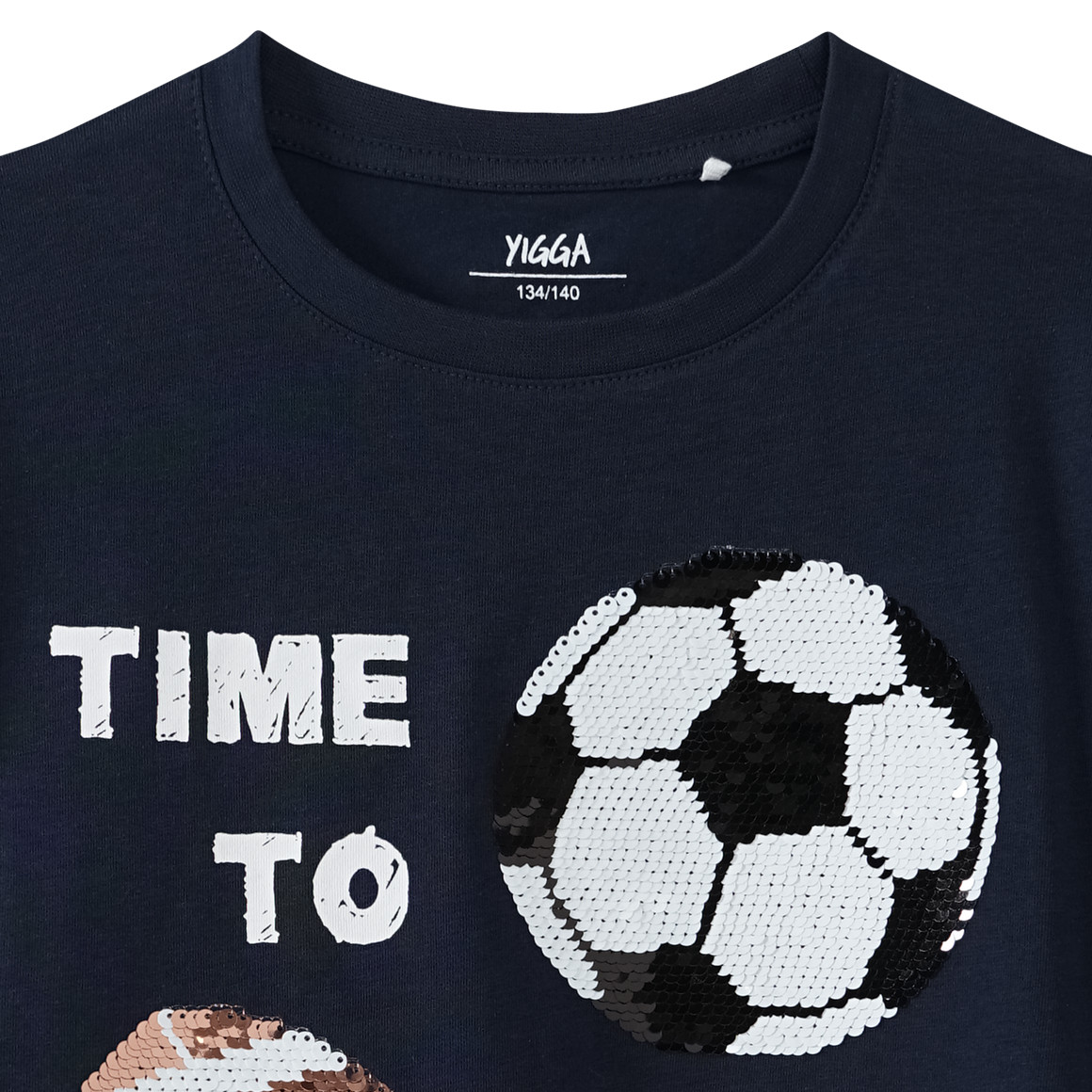 Jungen T-Shirt mit Wendepailletten