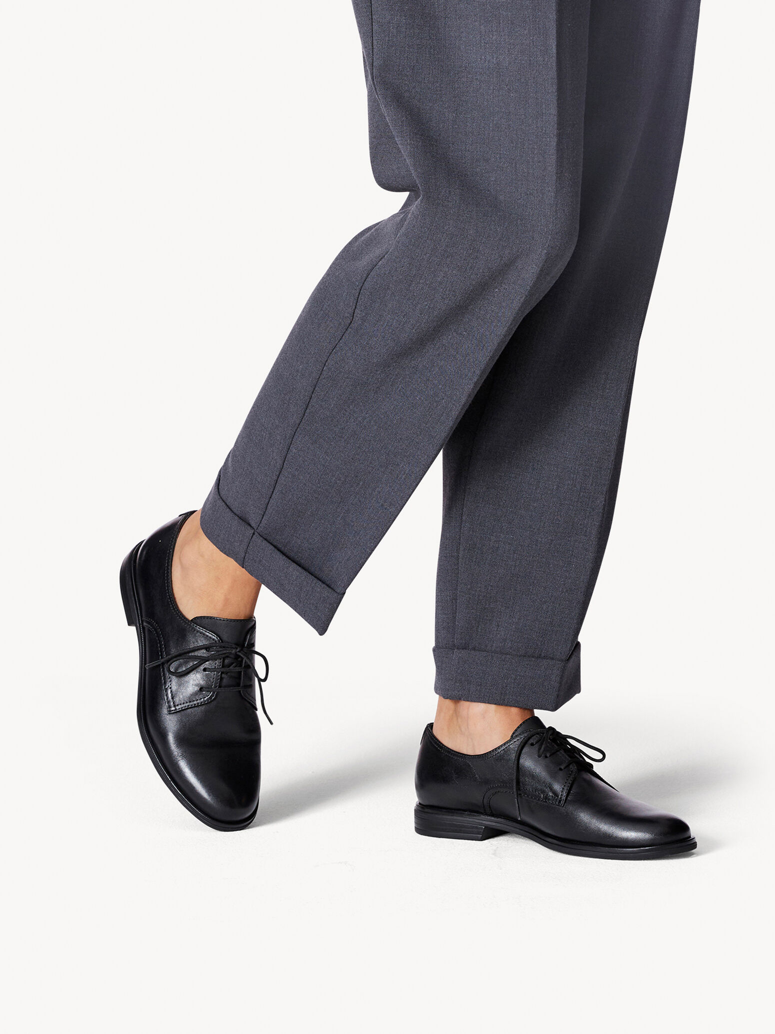 Derbie en cuir - noir