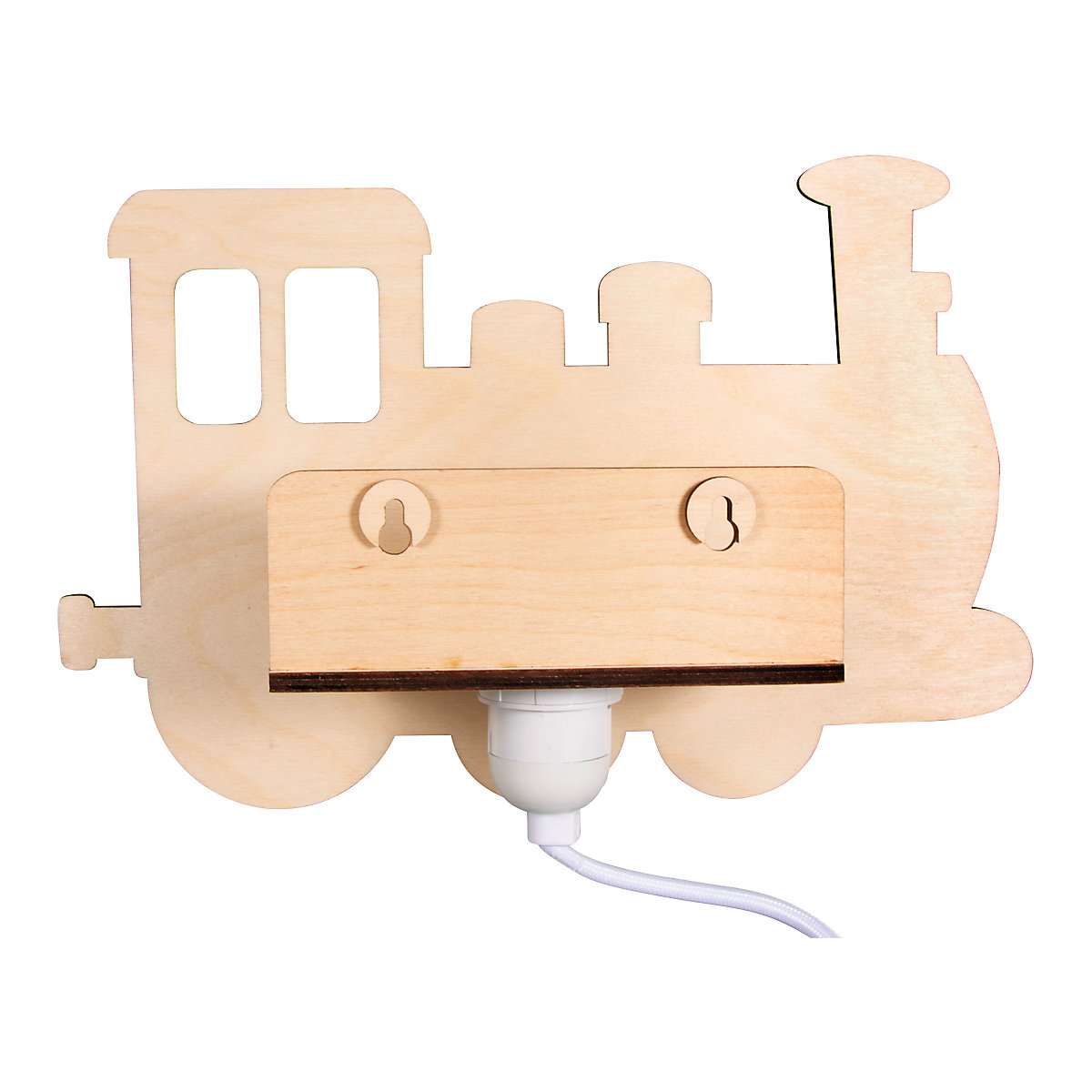 Holzbausatz Lampe kleiner Zug, natur, 29x18,3x7,5cm, 6-tlg.