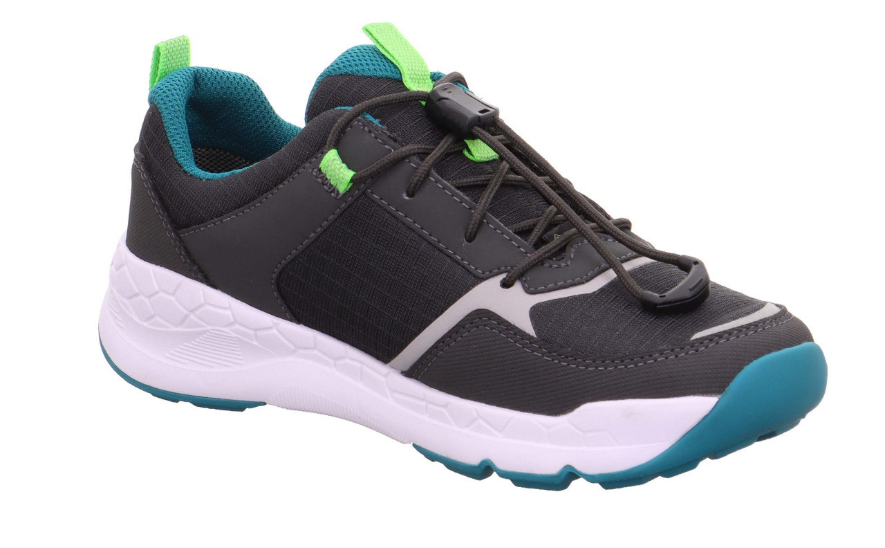 FREE RIDE - Grau/Grün Sneaker low mit Schnellverschluss