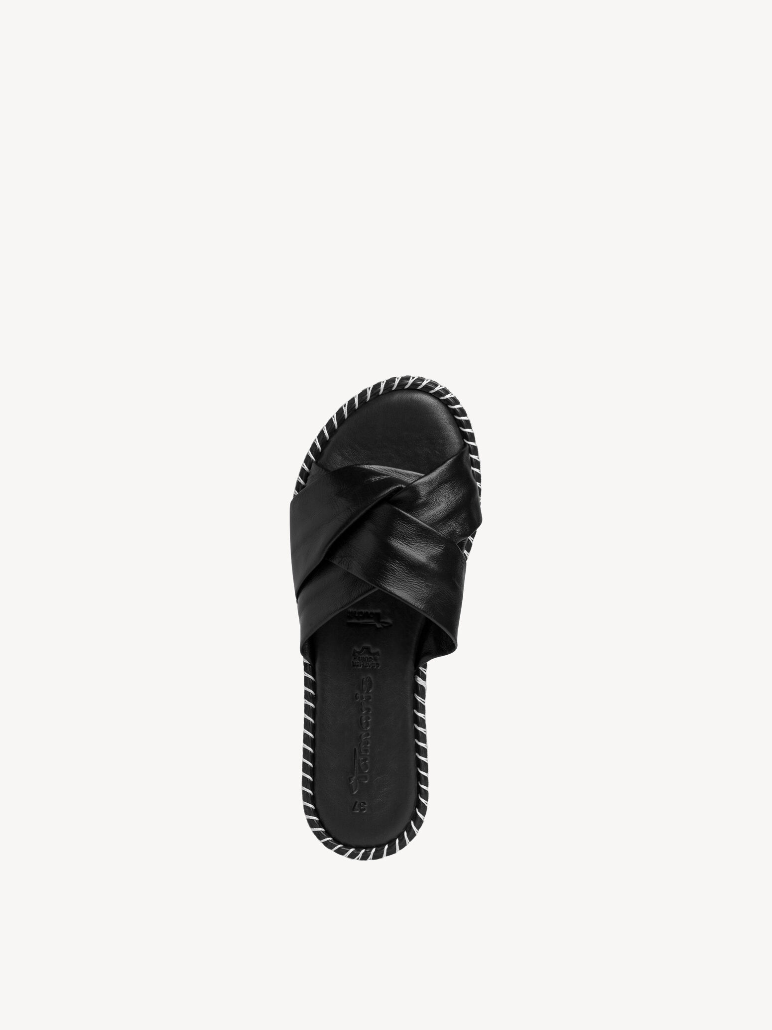 Mule en cuir - noir