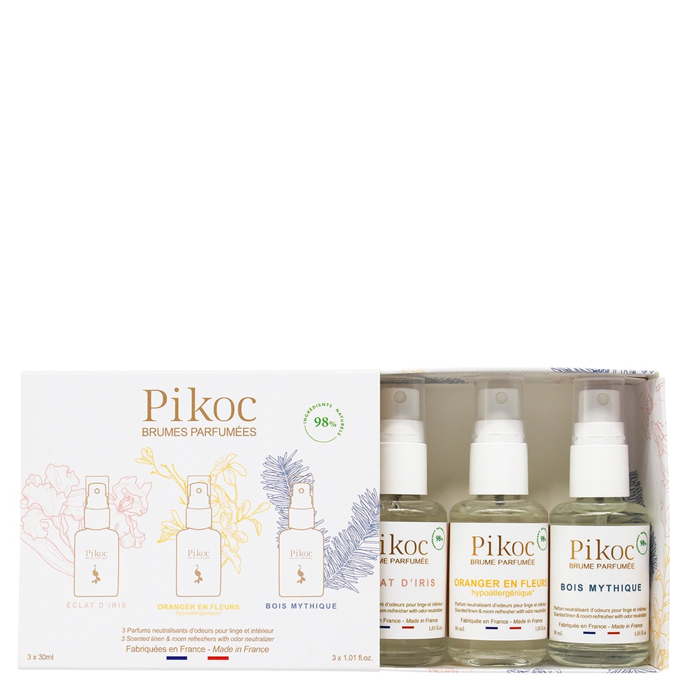 pikoc Coffret Collection Brumes Brume de linge parfumée