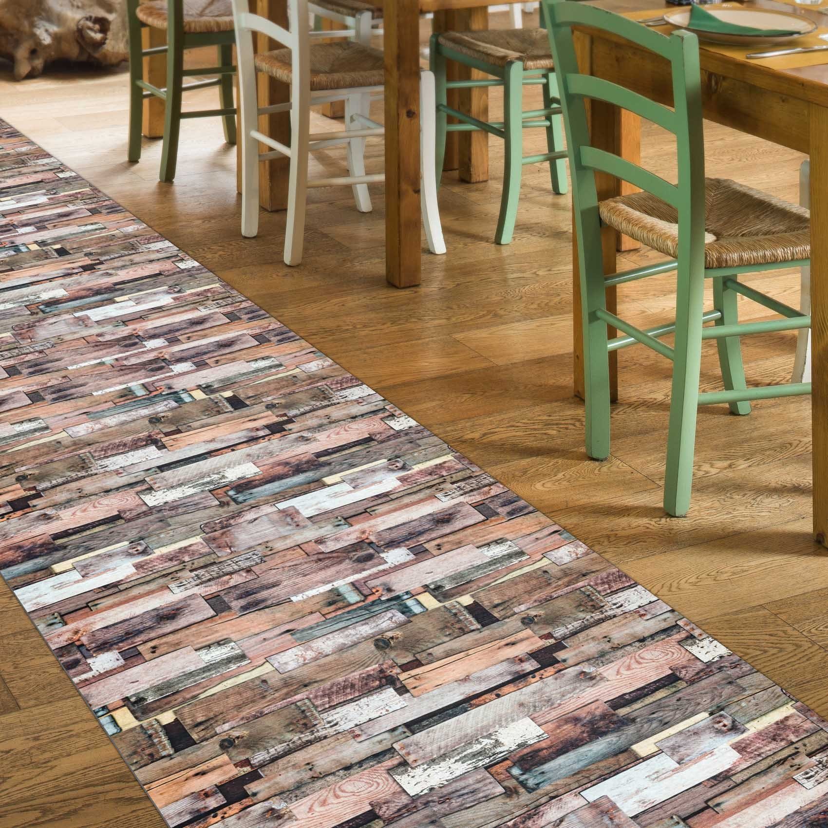 Küchenläufer Küchenläufer Läufer Küchenteppich Teppich Textil RANNA Premium Alt-Hol, ANRO, Rechteckig, Höhe: 3 mm, Textil