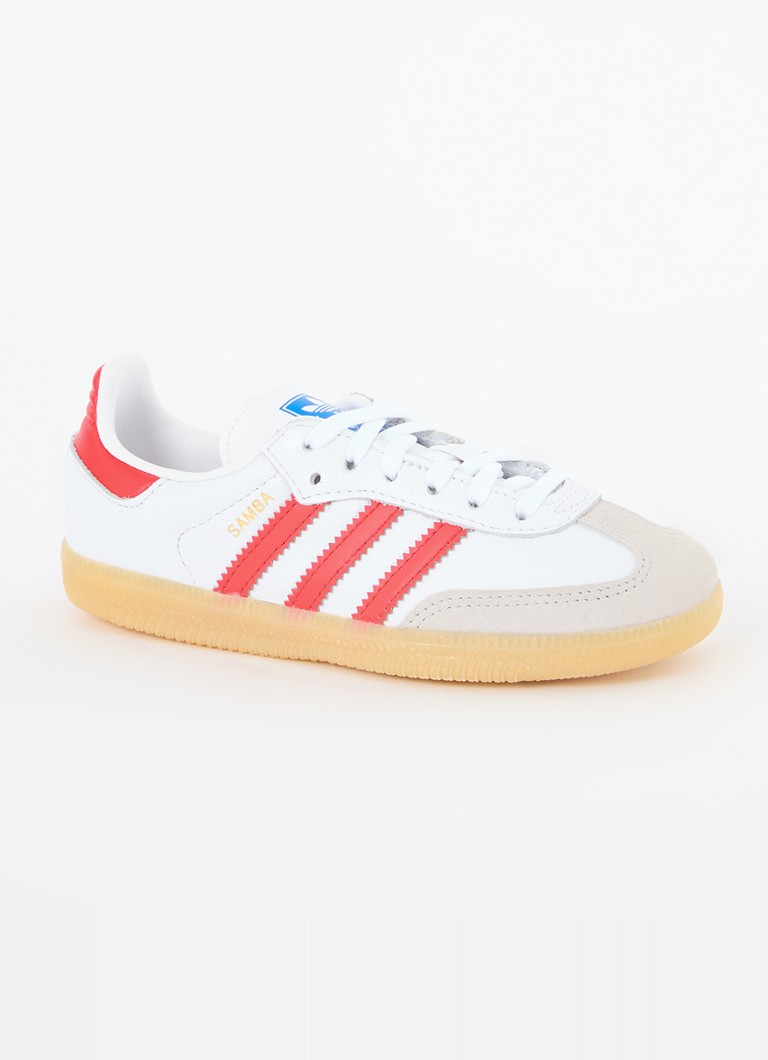 Pantofi sport din piele Adidas Samba OG C cu detalii din piele întoarsă