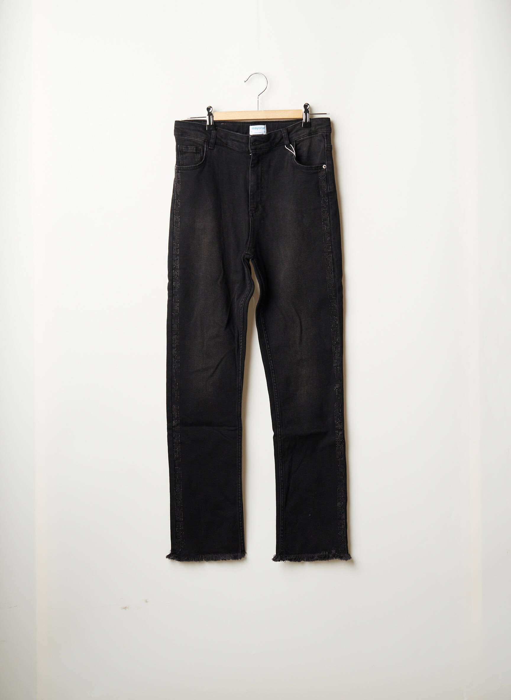 Mayoral Jeans Coupe Droite Fille couleur noir