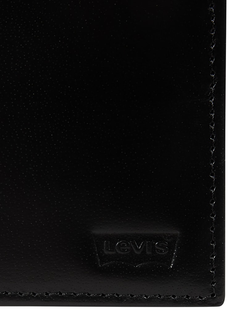 Portemonnaie aus Leder in schwarz
