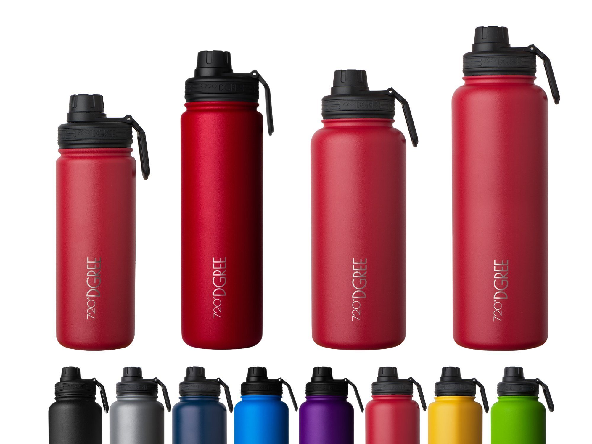 720°DGREE Trinkflasche noLimit Thermoflasche 710ml, Auslaufsicher für Schule, Sport, Fahrrad mit Sportdeckel