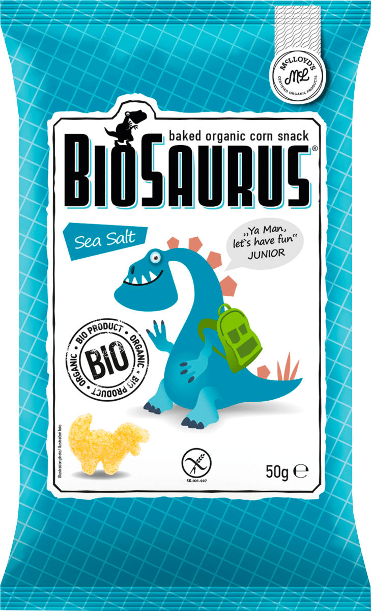 Kindersnack gebackener Bio-Mais Sea Salt, 50 g