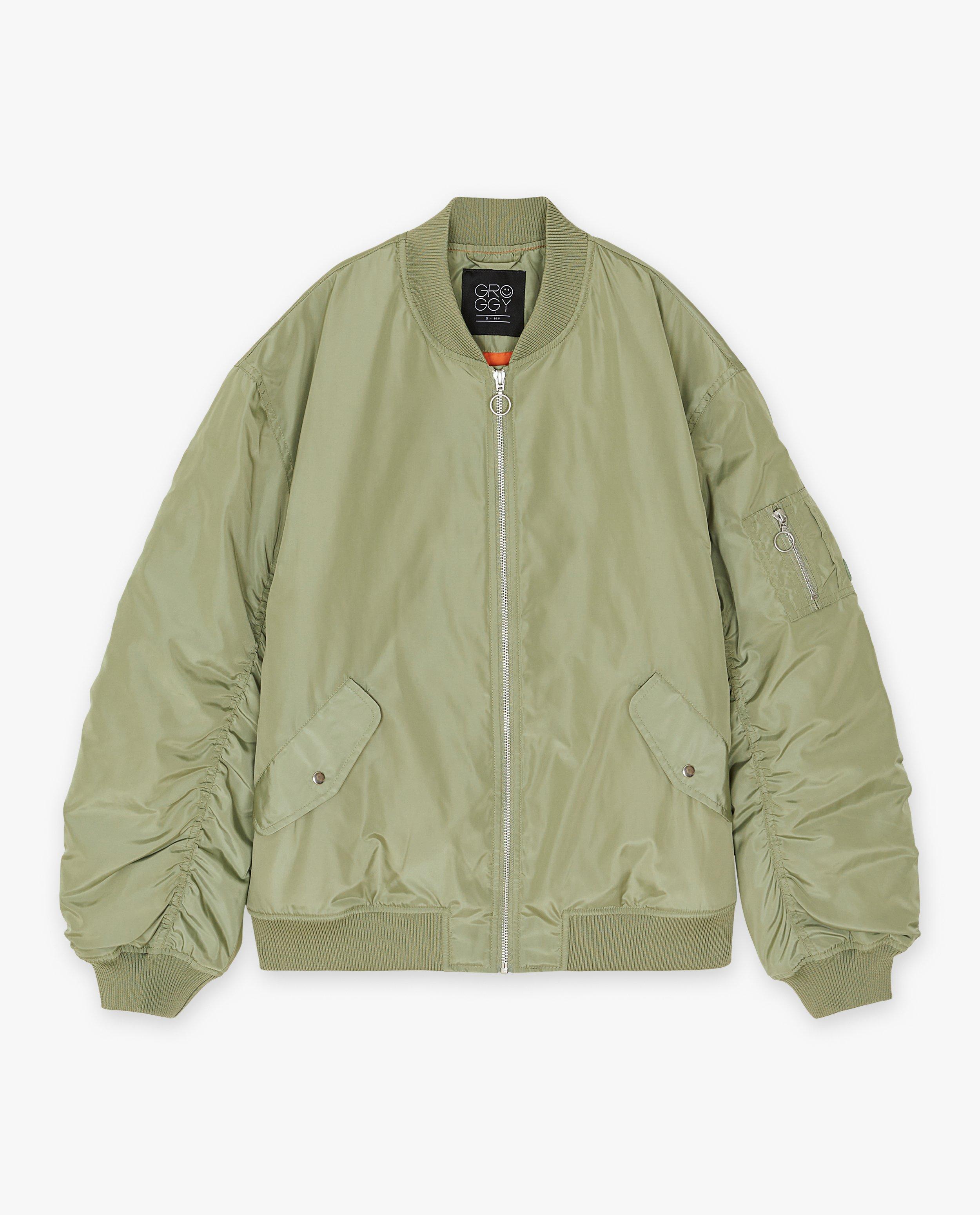 Groggy Green bomber kaki
