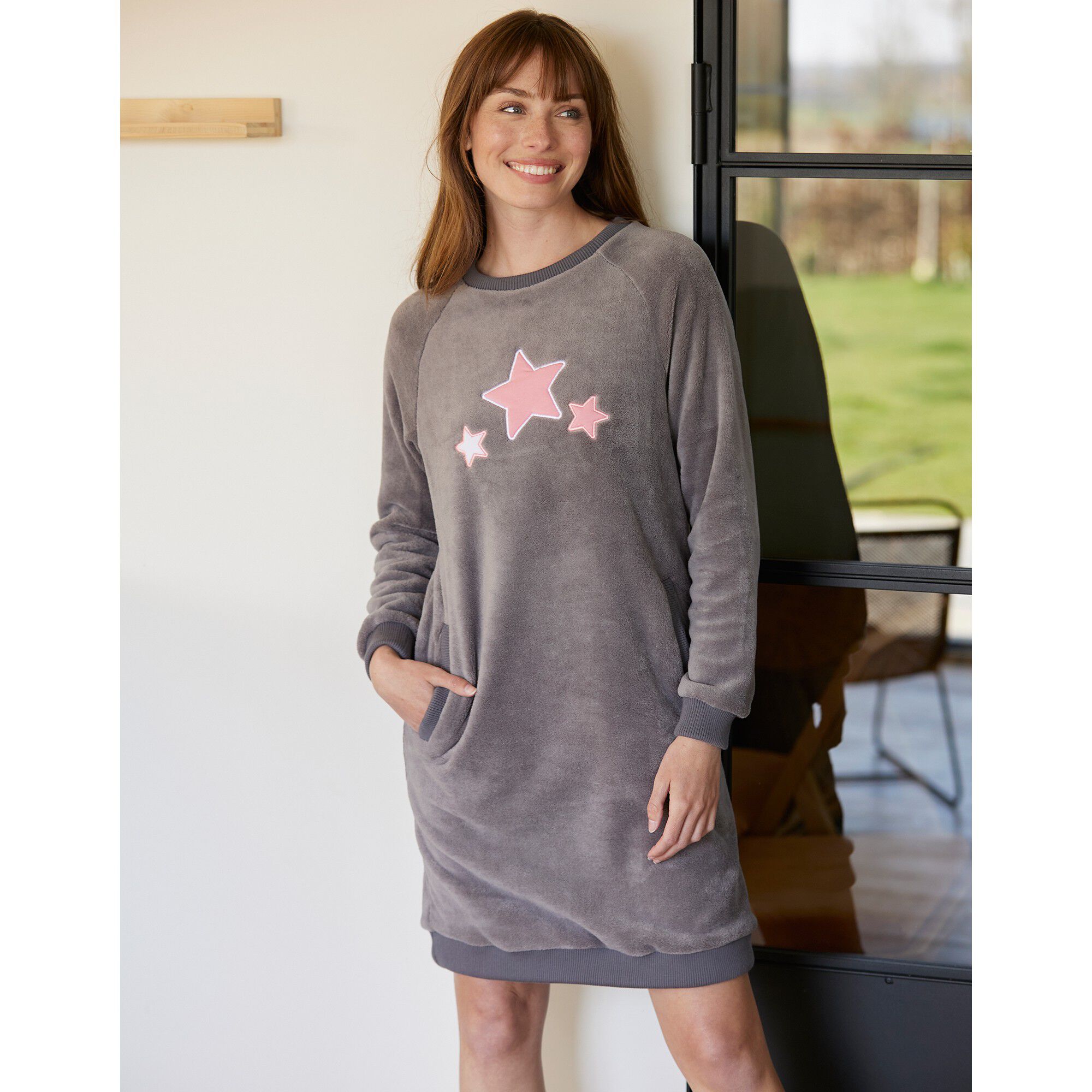 Chemise de nuit polaire 