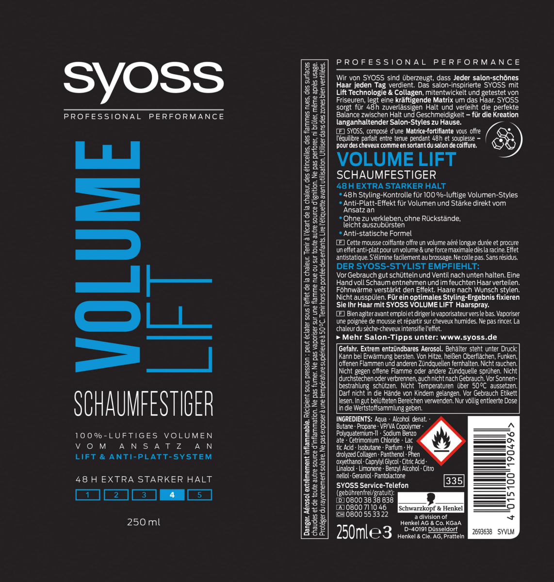 Schaumfestiger Volume Lift, 250 ml