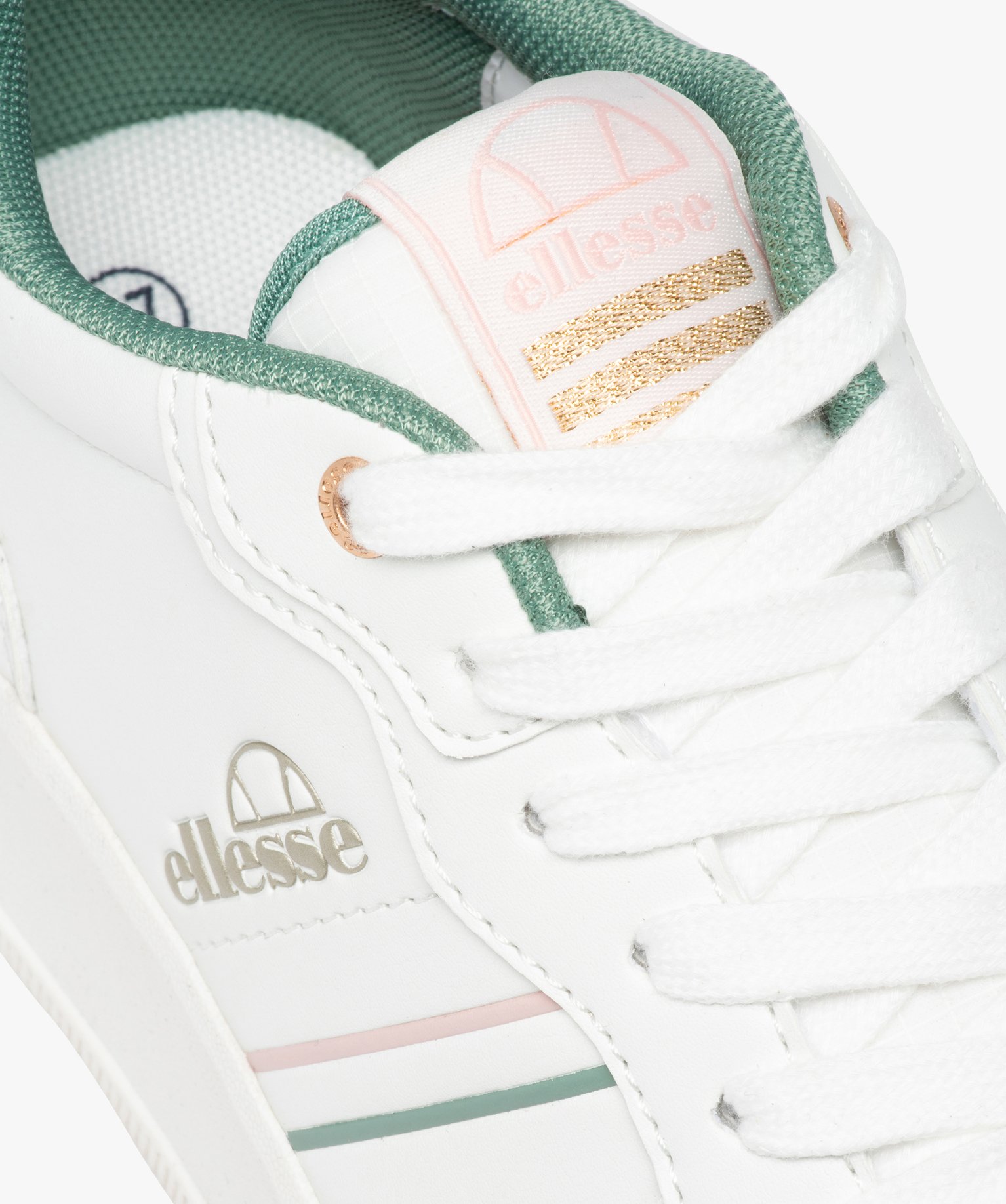 Baskets femme style rétro à bandes colorées - Ellesse blanc | GEMO