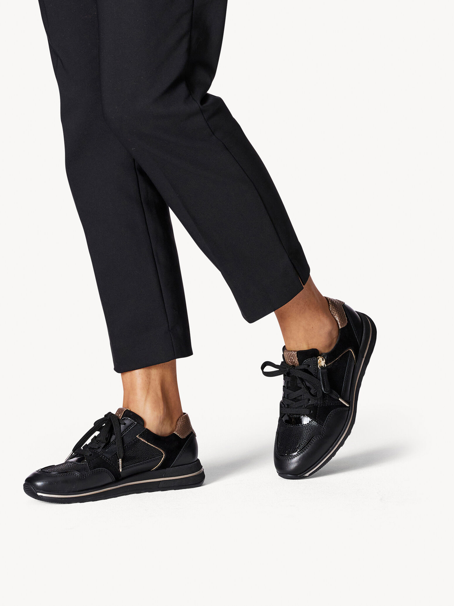 Basket en cuir - noir