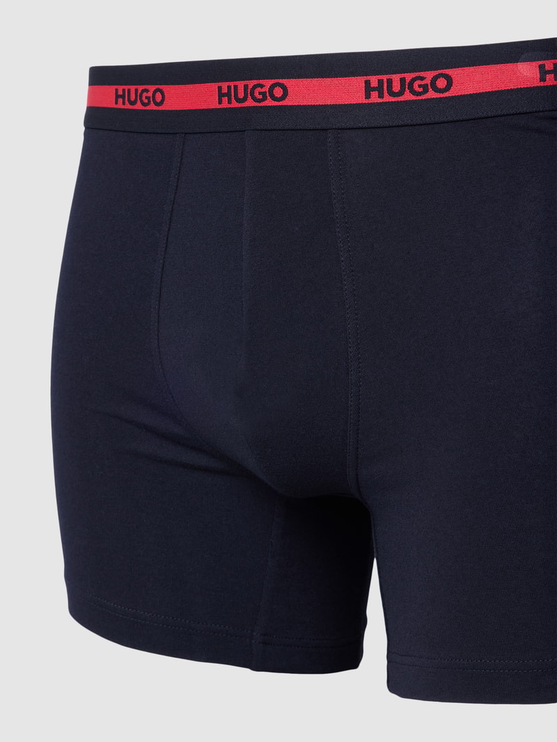 Boxershorts mit elastischem Logo-Bund im 3er-Pack in schwarz