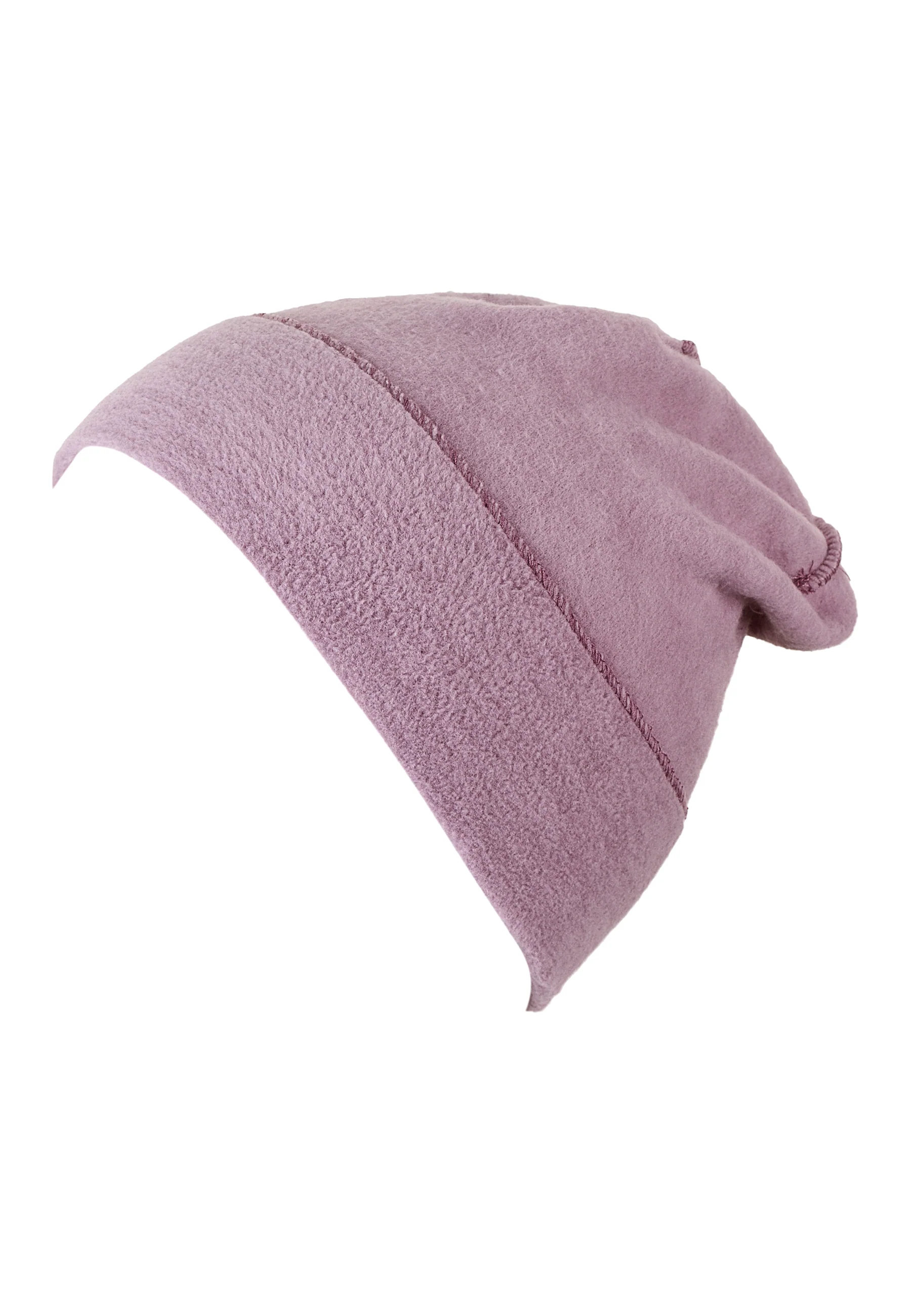 Slouch-Beanie aus Microfleece melange (recycelt)