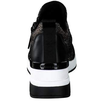 Michael Kors Willis Wedge Trainer in schwarz