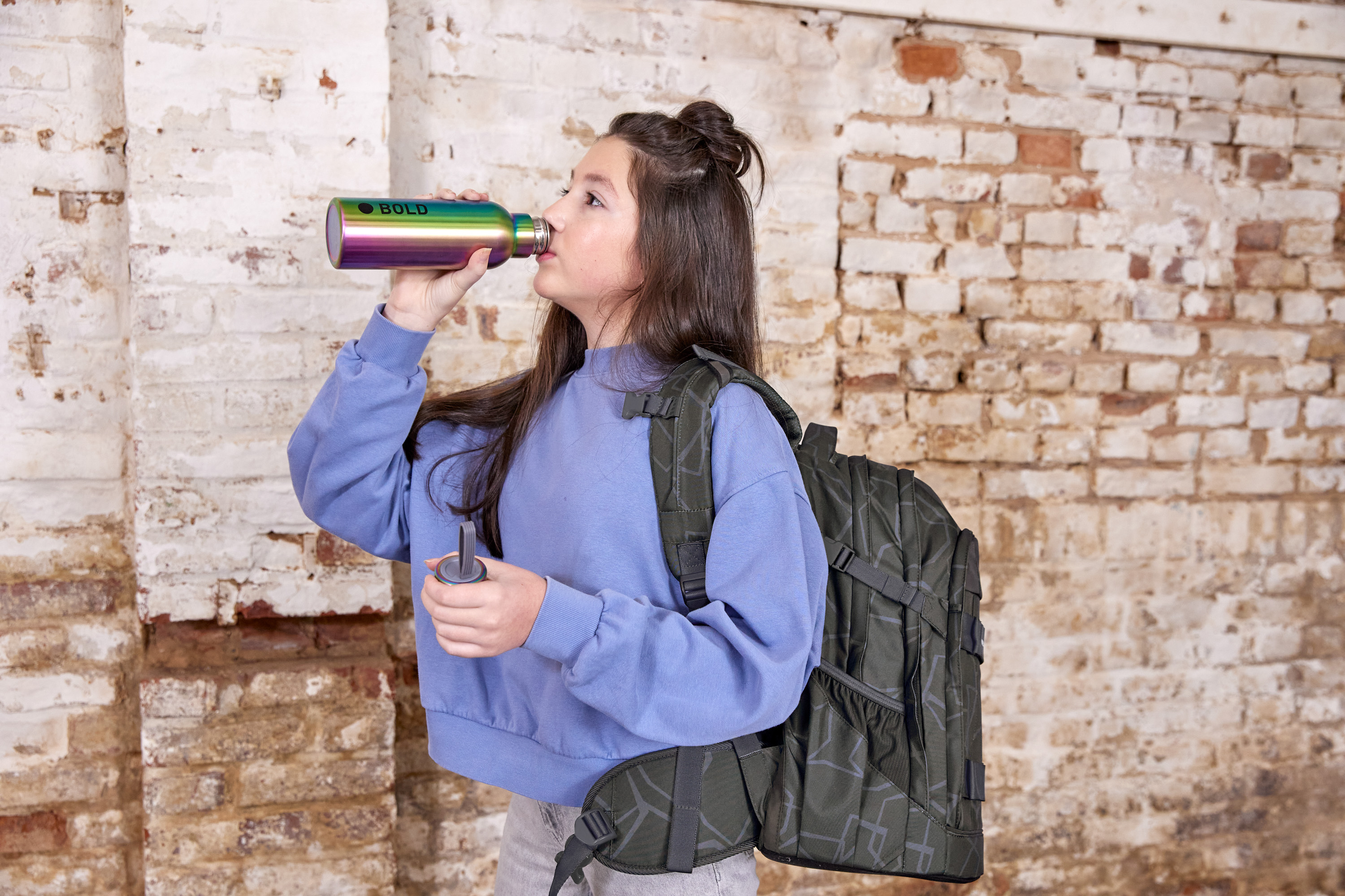 Schulrucksack - BOLD Origin Edges, Grau