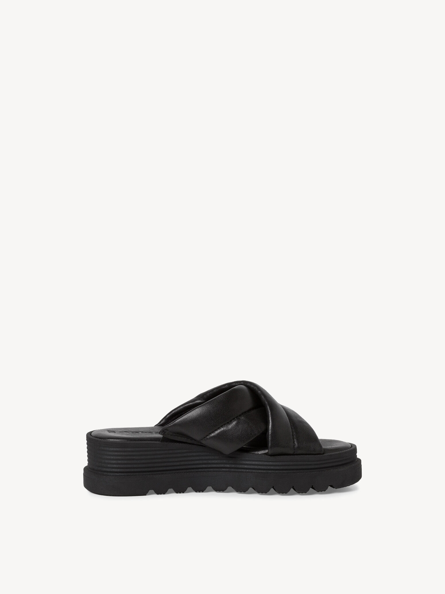 Mule en cuir - noir