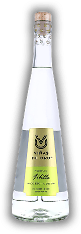 Vinas de Oro Pisco Puro Albilla Vinas de Oro Pisco Puro Albilla Mit seiner besonders kräftig ausgeprägten Aromastruktur ist er ein echter Charakter-Typ unter den aromatischen Piscos. 0,7	 Liter - Vol 41%