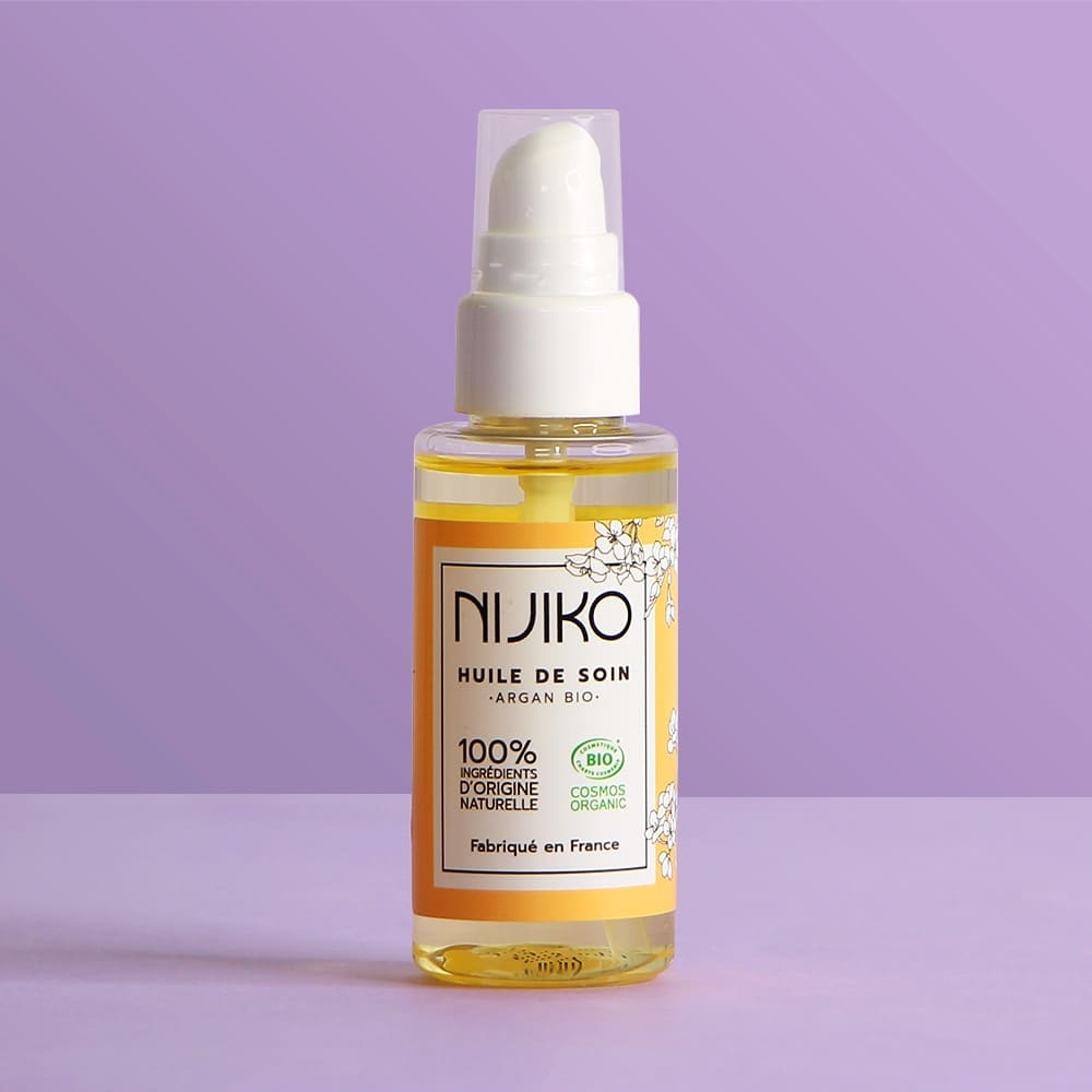 nijiko Huile de Soin Bio Multi-usages à l'Argan Huile nourrissante
