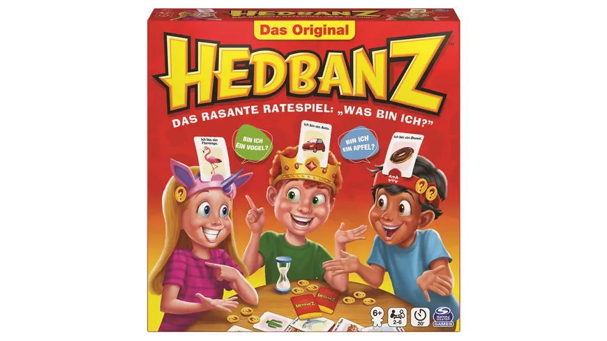 Spin Master Games - Hedbanz - das rasante Ratespiel für die ganze Familie - Neuauflage mit tollem Spielmaterial