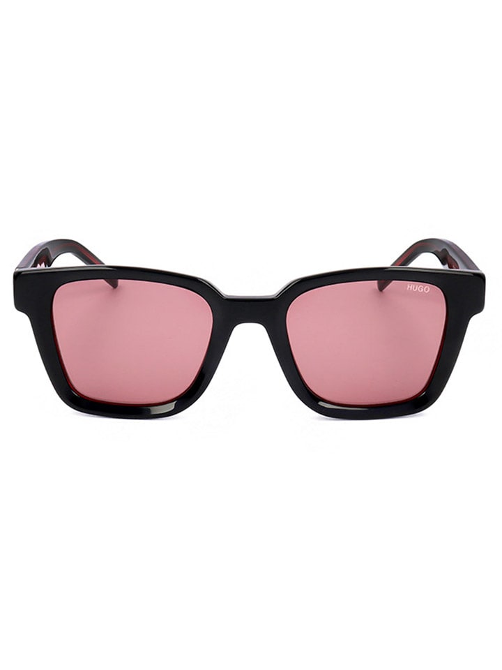 HUGO Herren-Sonnenbrille in Schwarz/ Rot günstig kaufen 51
