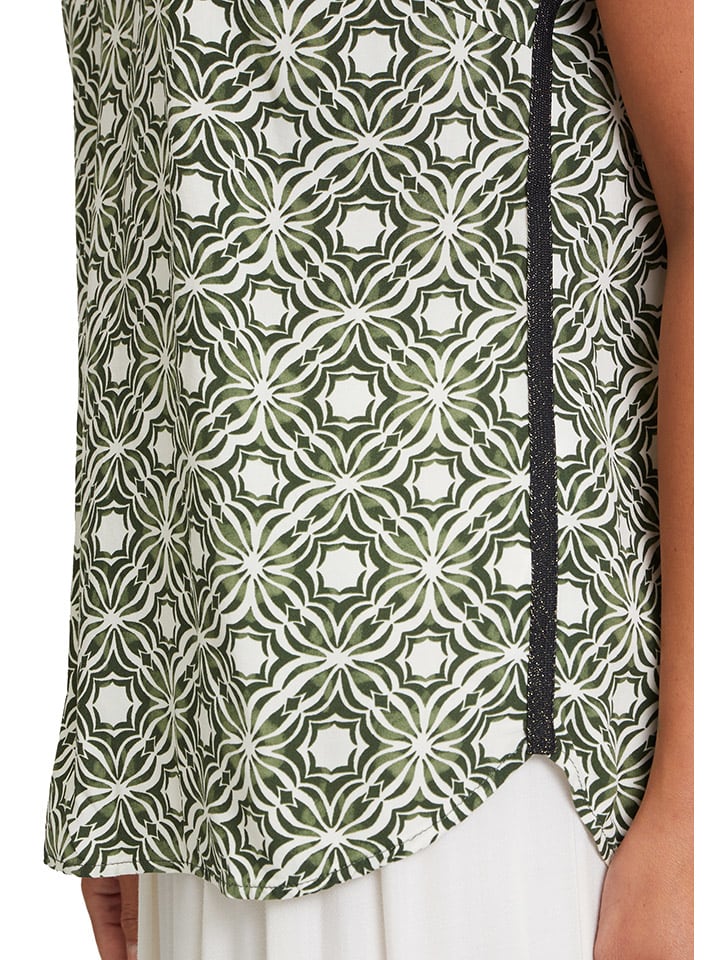 CARTOON Bluse in Weiß/ Khaki günstig kaufen