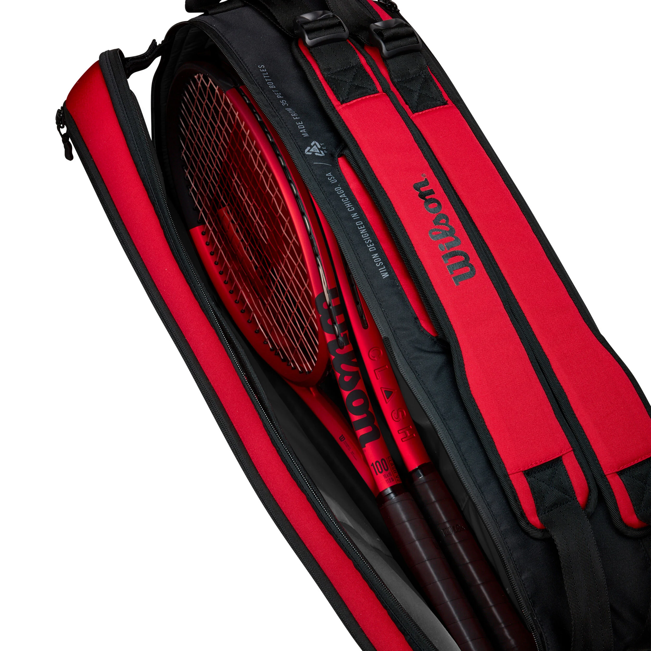 Clash Super Tour Schlägertasche 6er - Rot