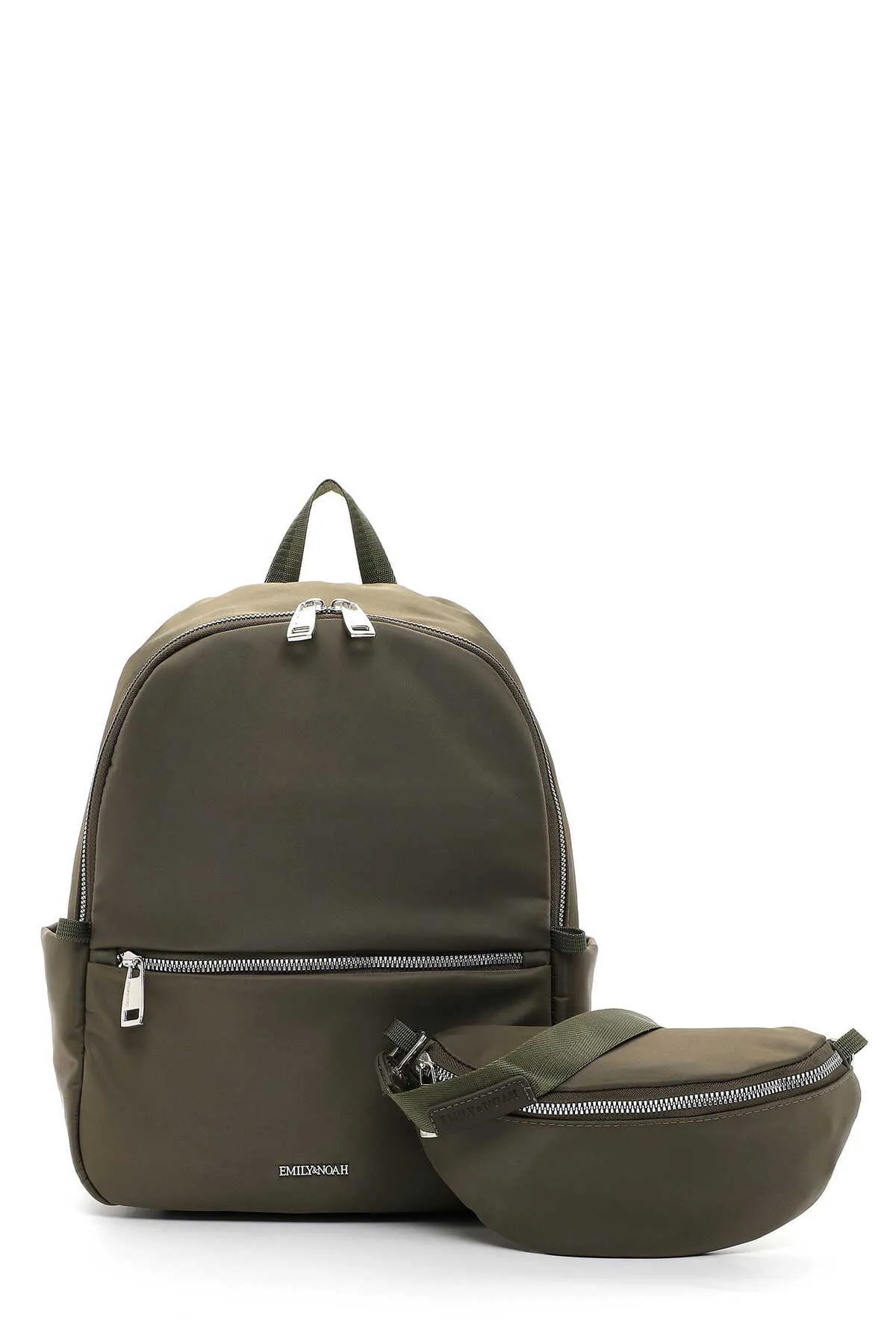 Emily & Noah  Rucksack - Grün - Unifarben