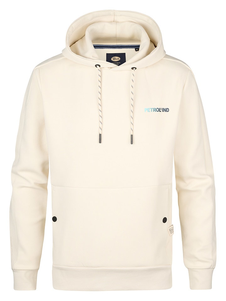 Petrol Hoodie in Creme günstig kaufen