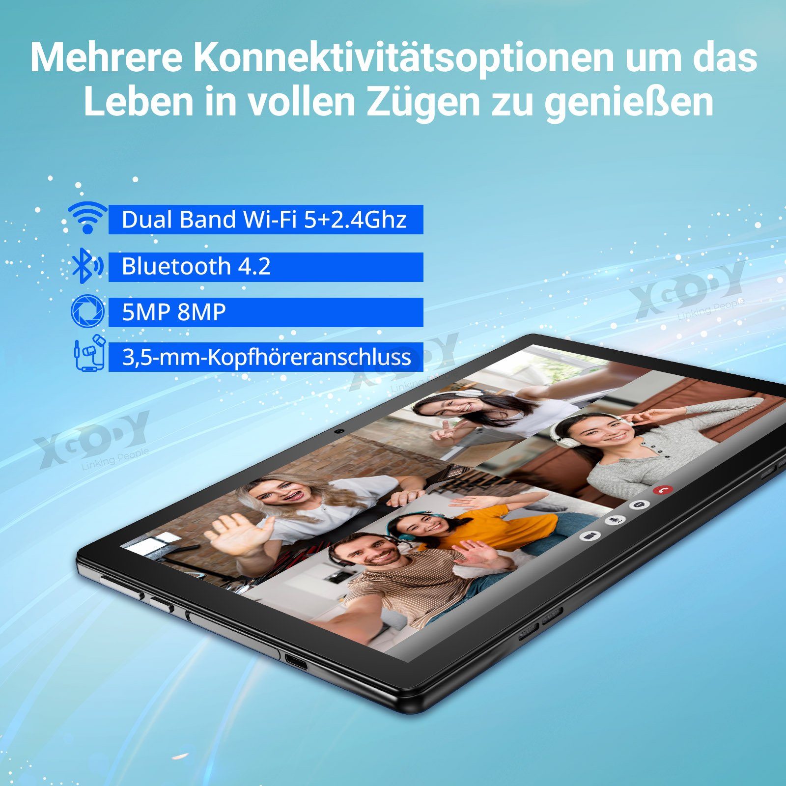 XGODY N01 Pro, (4G+6G) RAM, 256 ROM Tablet (10,1