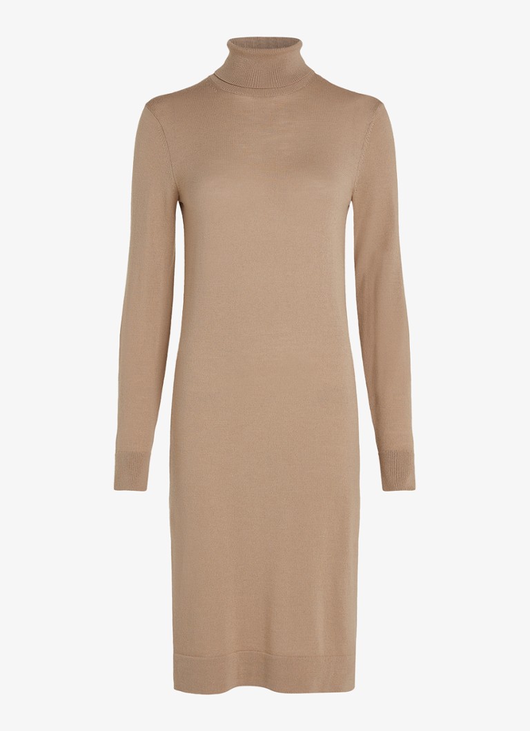 Abito maglione midi Calvin Klein in pregiata lana merino con collo alto