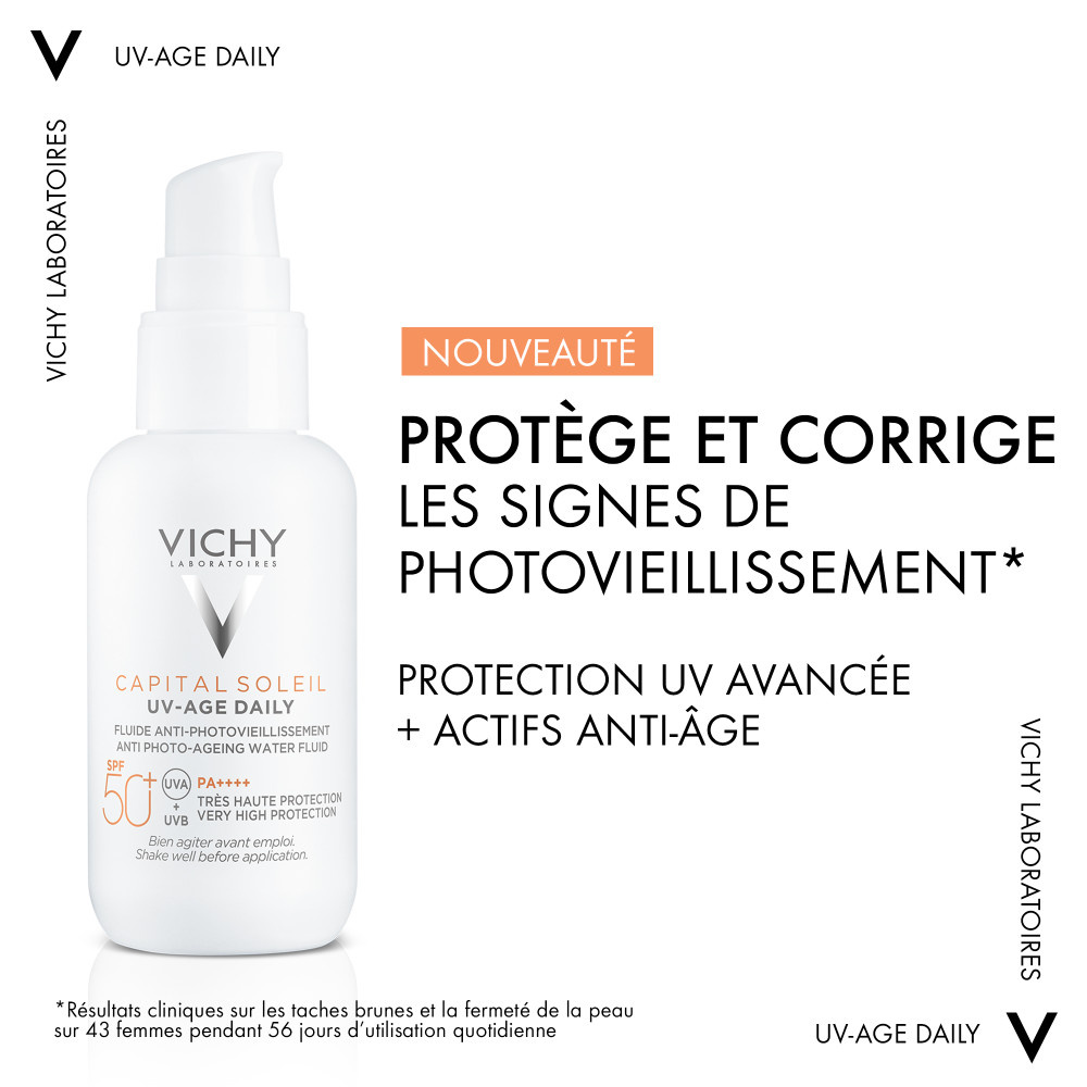 Vichy Capital Soleil Protection Solaire Indice 50 Visage