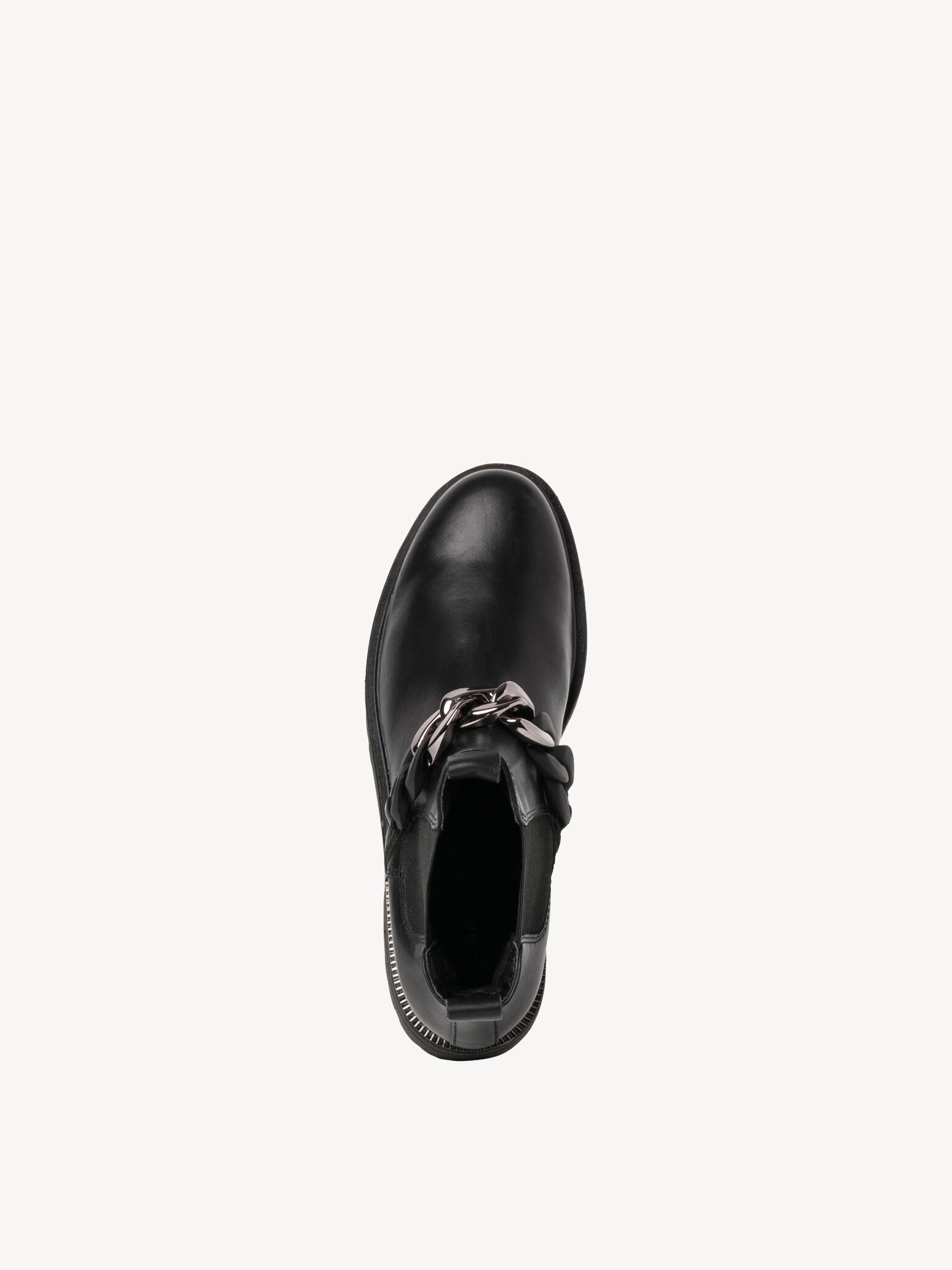 Bottine Chelsea en cuir - noir